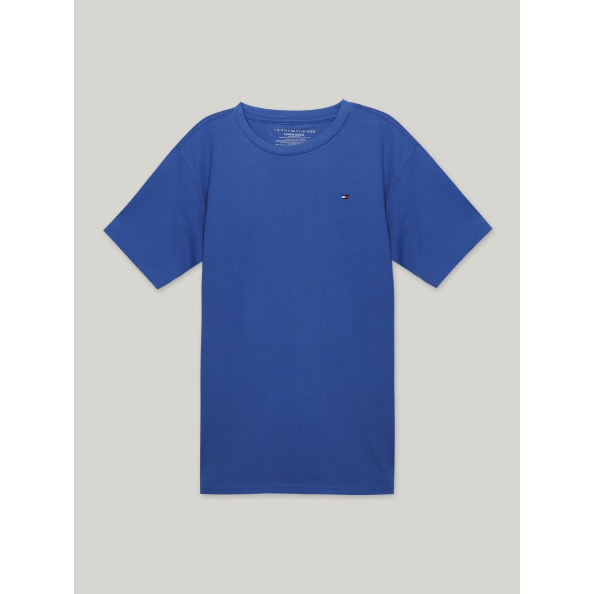 TOMMY HILFIGER - Polera De Niño C-Neck Con Logo Azul Tommy Hilfiger