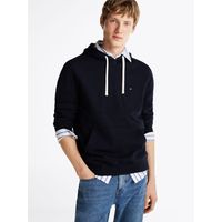 Polerón Hoodie Con Logo Bordado Azul