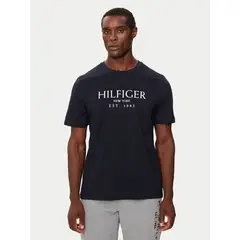 TOMMY HILFIGER - Polera Con Logo Monotype Azul
