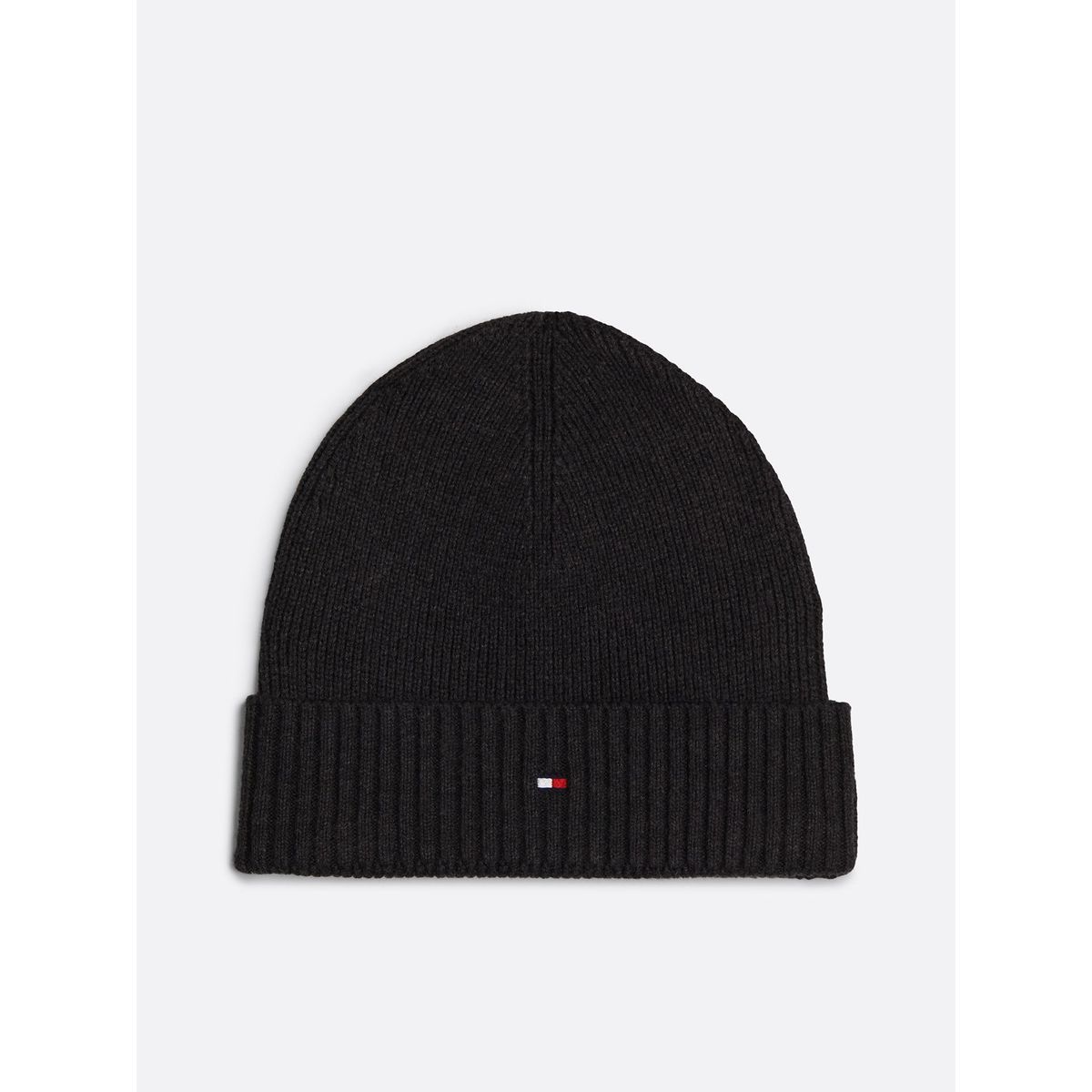 TOMMY HILFIGER - Gorro Solid Con Logo Gris Tommy Hilfiger