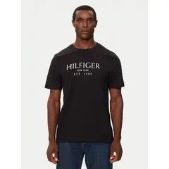 TOMMY HILFIGER - Polera Con Logo Monotype Negro
