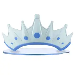 GENERICO - Gorro De Baño Bebe Visera Ducha Corona De Silicona AZUL
