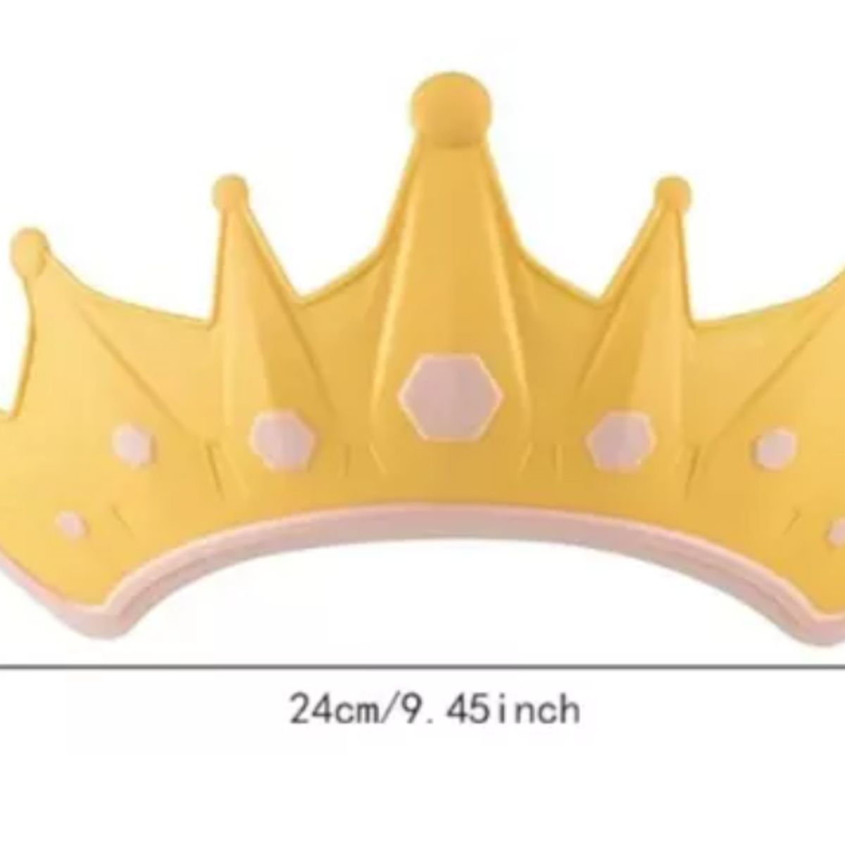 GENERICO - Gorro De Baño Bebe Visera Ducha Corona De Silicona AZUL