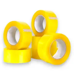 GENERICO - Pack 6 Cintas Embalajes Rollos 100 Mts 48mm Transparentes
