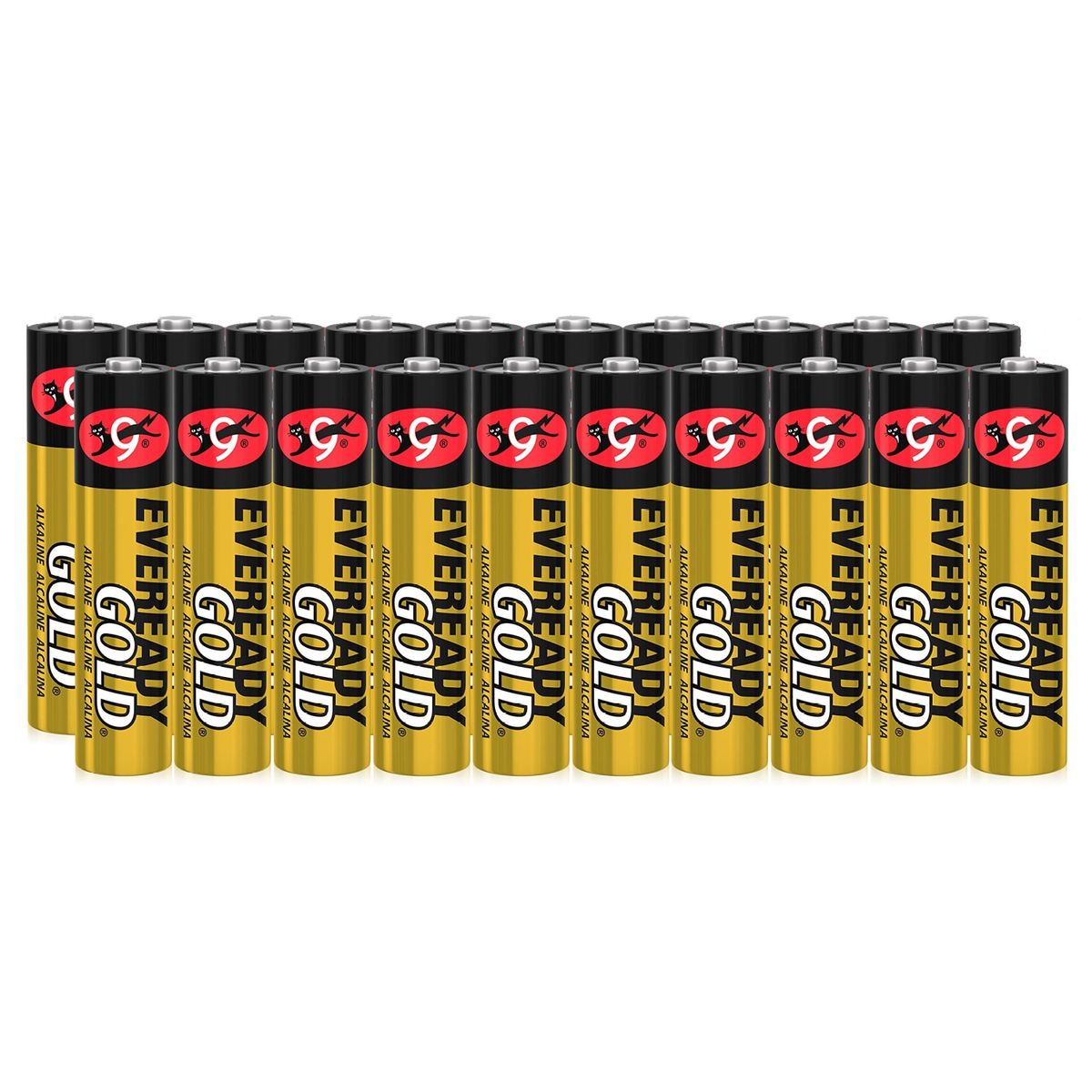 EVEREADY - Pack 20 Pilas Eveready AAA Alcalina Tira Prepicada