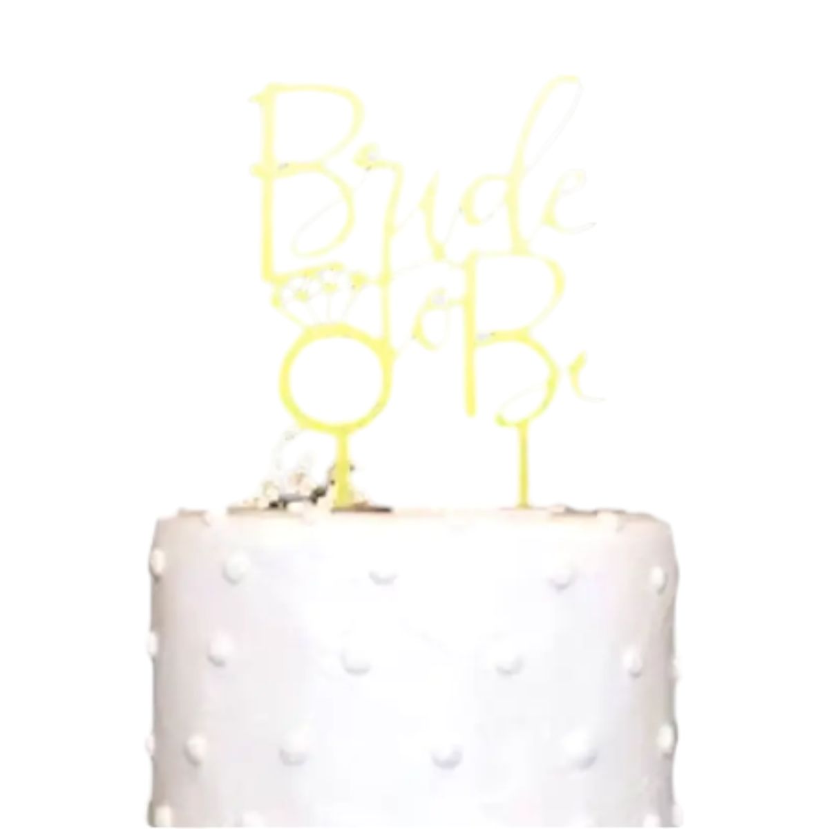 GENERICO - Topper torta bride to be anillo compromiso despedida de soltera