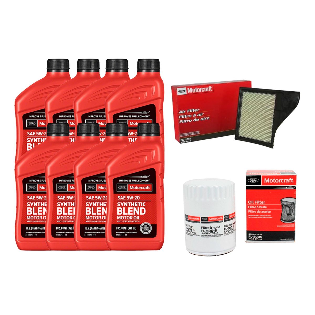 FORD - Kit Mantención Ford Mustang 3.7 /5.0 (2010-2014) Motorcraft