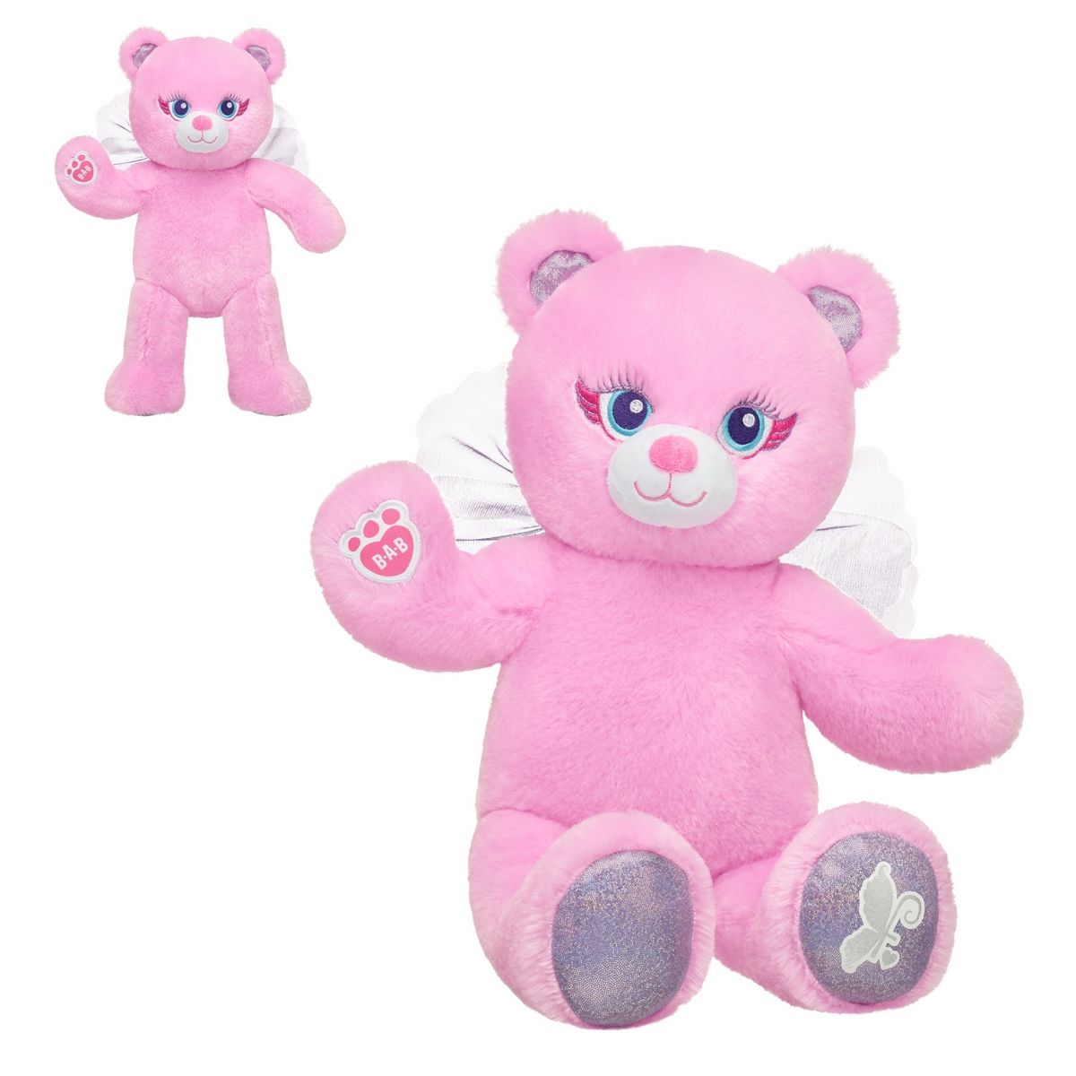 BUILD A BEAR - Peluche Build a Bear colección Fairy Friends 2 Oso Rosa