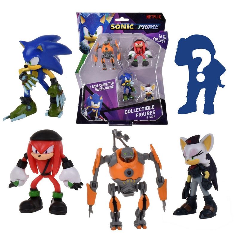 SONIC - Pack 5 Figuras Sonic De 7 Cms - Pack-2 Eggforcer