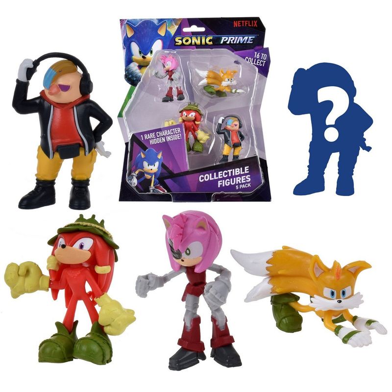 SONIC - Pack 5 Figuras Sonic De 7 Cms - Pack-3 Amy.-