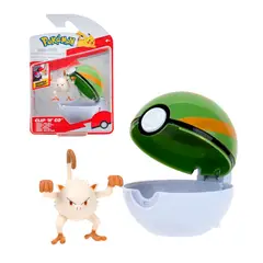 POKEMON - POKEBOLA CON FIGURA - MANKEY & NEST BALL