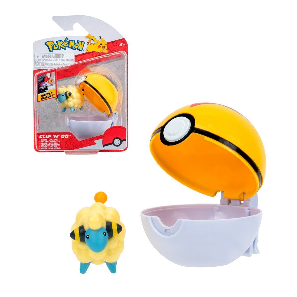 POKEMON - Figura de acción Pokémon Mareep colección level ball