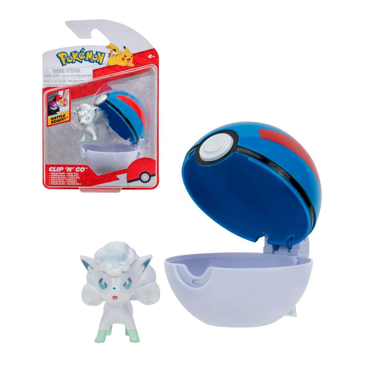 POKEMON - Figura de acción Pokémon Alolan Vulpix colección