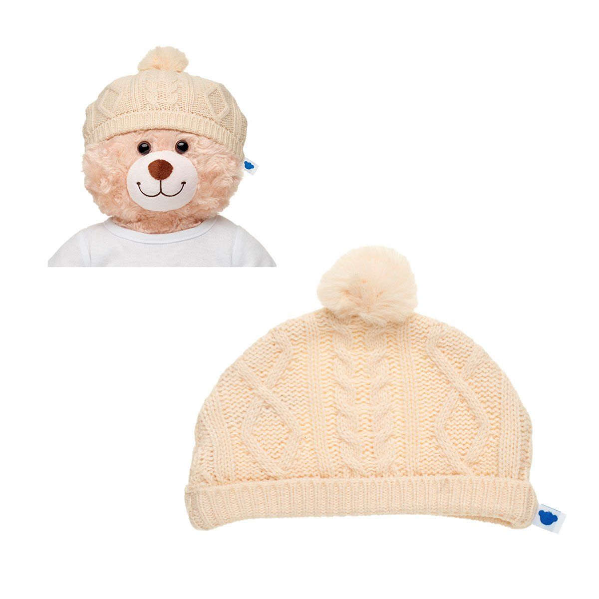 BUILD A BEAR - Gorro de lana Build A Bear para peluche invierno