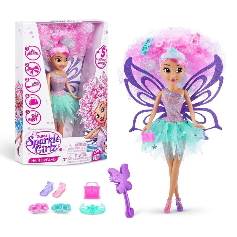 SPARKLE GIRLZ - MUÑECA PEINADO SOÑADO SPARKLE GIRLZ - PELO ROSA.-