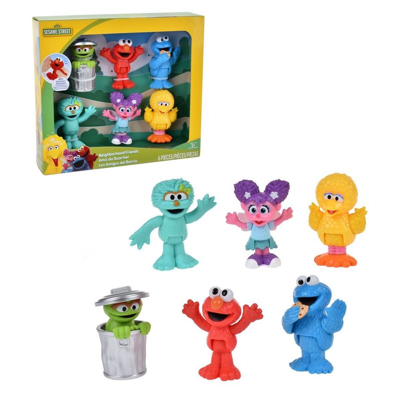 PLAZA SESAMO - PACK 6 FIGURAS 8 CM ARTICULADAS PLAZA SESAMO.-