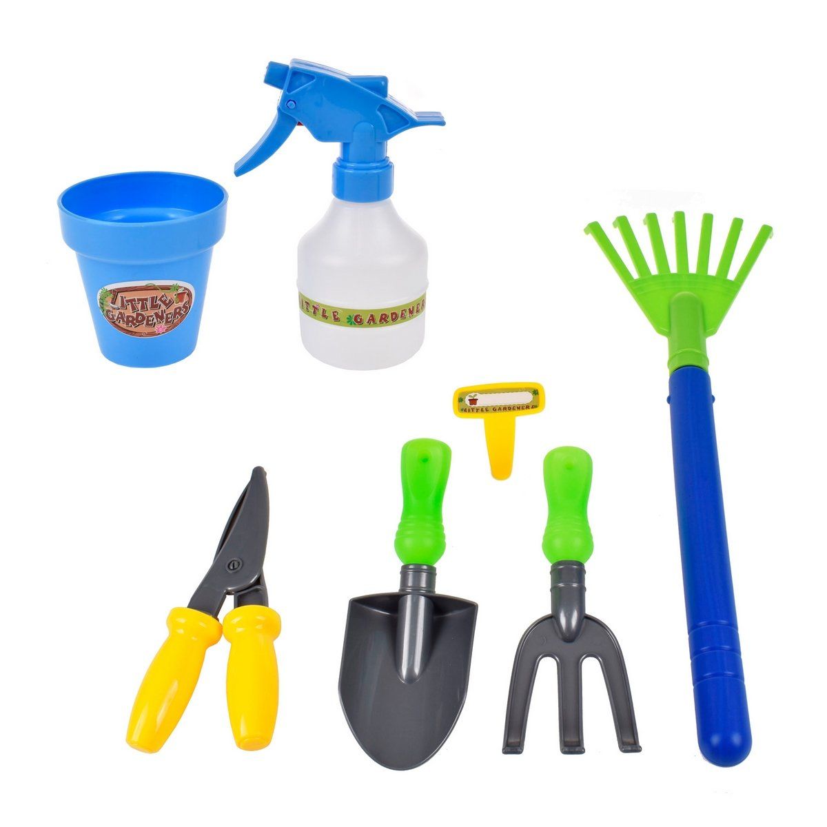 ANSALDO - Set de jardinería Ansaldo 7 piezas para niños