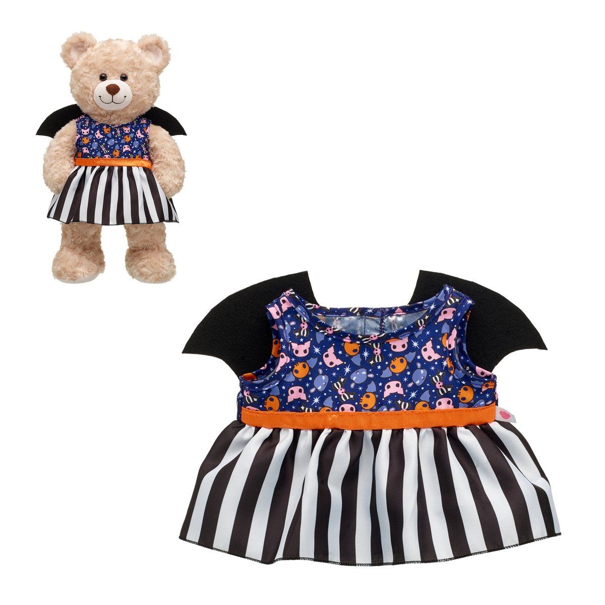 BUILD A BEAR - Vestido Build a Bear Kuromi Halloween para peluche