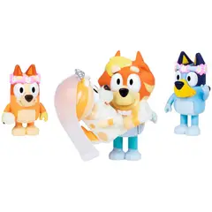 BLUEY - SET 4 FIGURAS - VIAJE FAMILIAR DE BODA