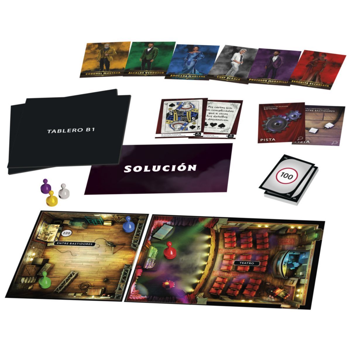 ANSALDO - Juego de mesa GAMING Clue Escape clásico misterio