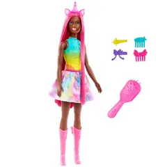 BARBIE - FANTASIA MUÑECA CABELLO LARGO DE ENSUEÑO - UNICORNIO