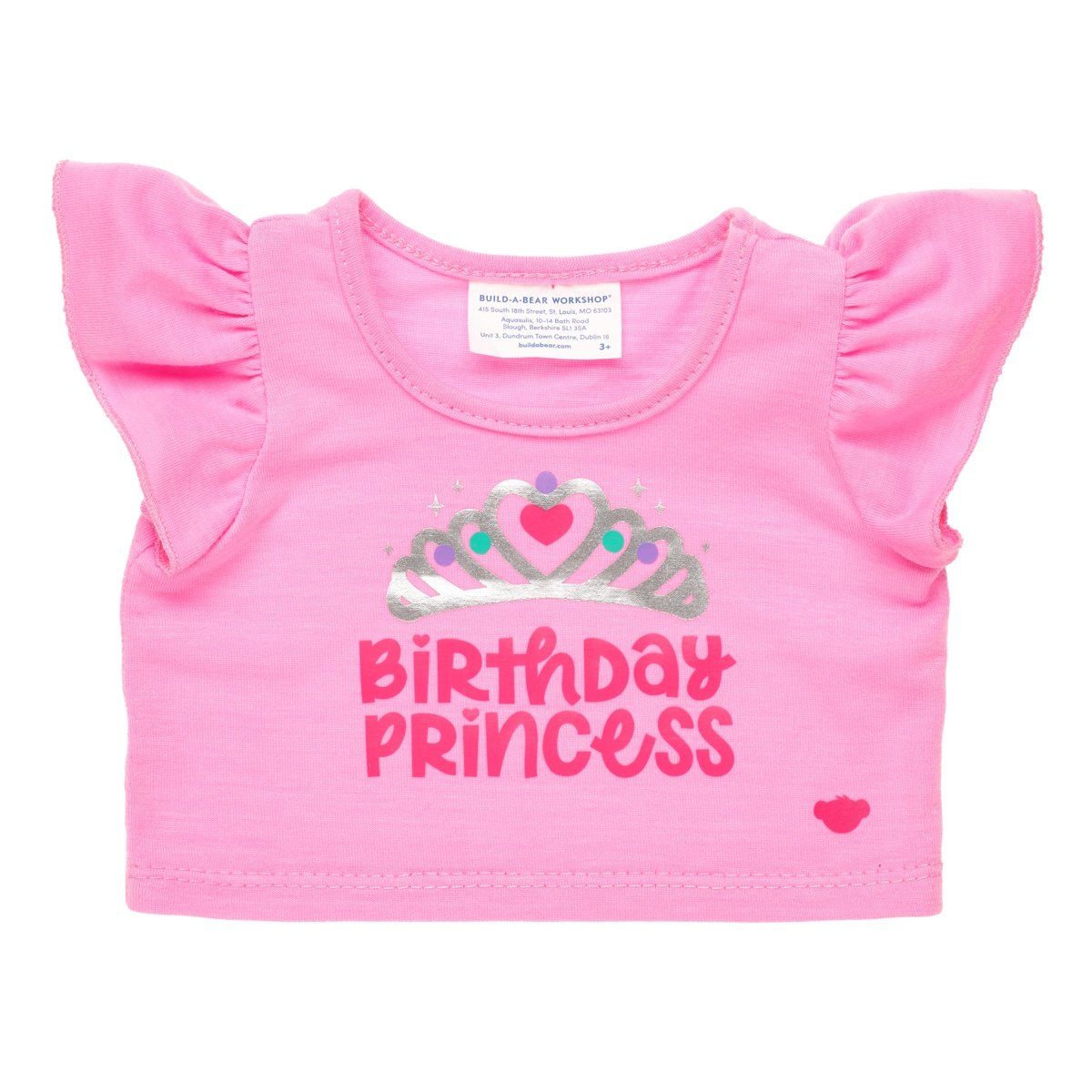 BUILD A BEAR - Polera Build a Bear princesa cumpleaños colección