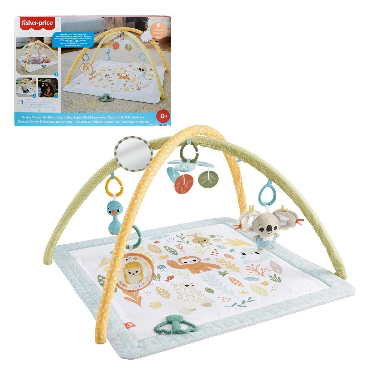 FISHER PRICE - Gimnasio didáctico Fisher Price para bebé con juguetes