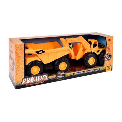 Imagen 2 del producto Camión volquete clásico y retroexcavadora pack