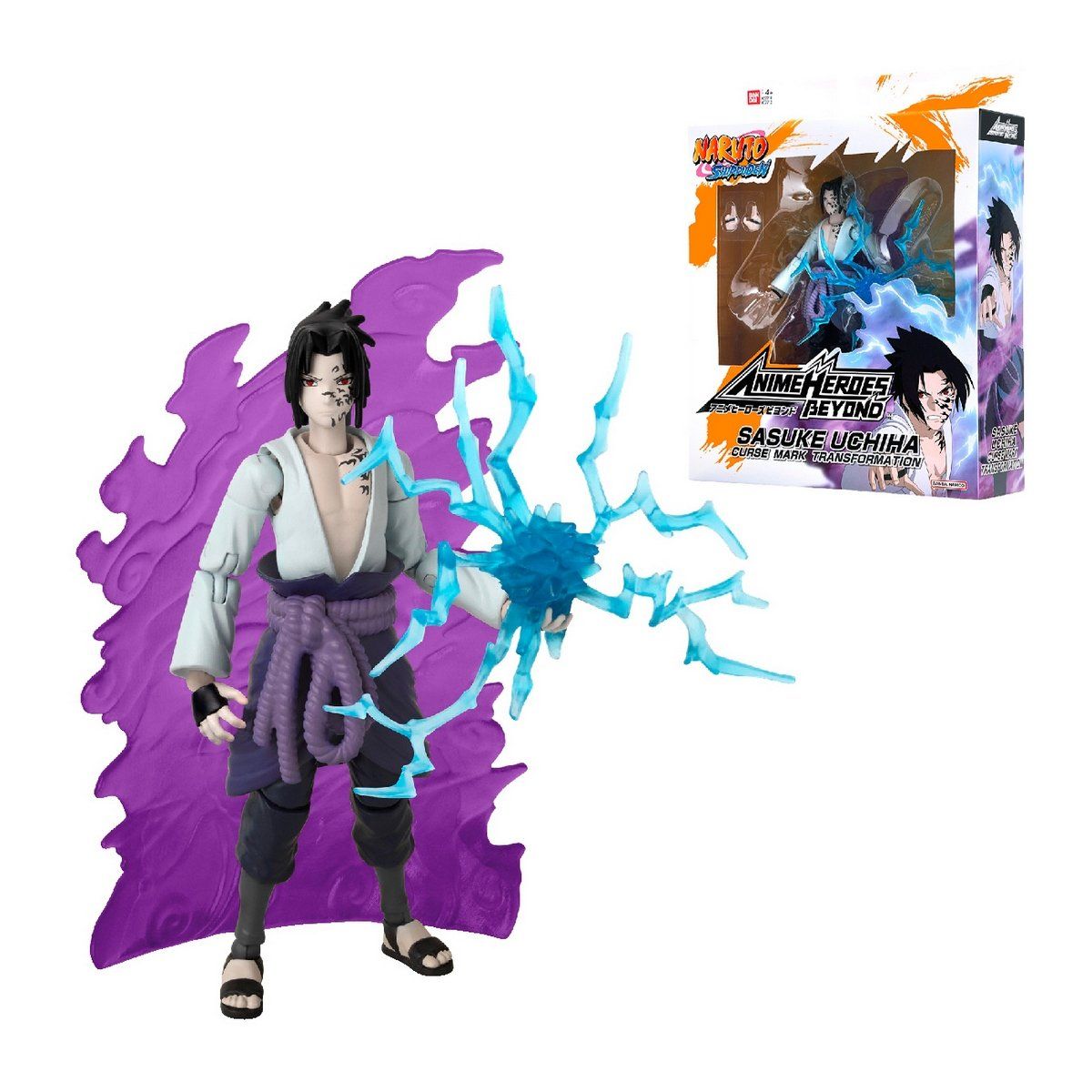 ANSALDO - Figura coleccionable NARUTO UCHIHA SASUKE 17 cm articulada