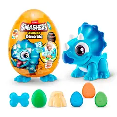 SMASHERS - HUEVO DINOSAURIO EXCAVAR JUNIOR ZURU - TRICERATOPS