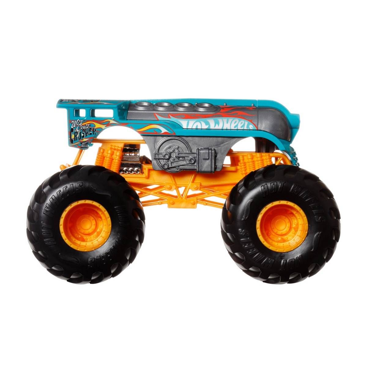 HOT WHEELS - Hot Wheels Monster Trucks Escala 1:24 - West Coast Crusher