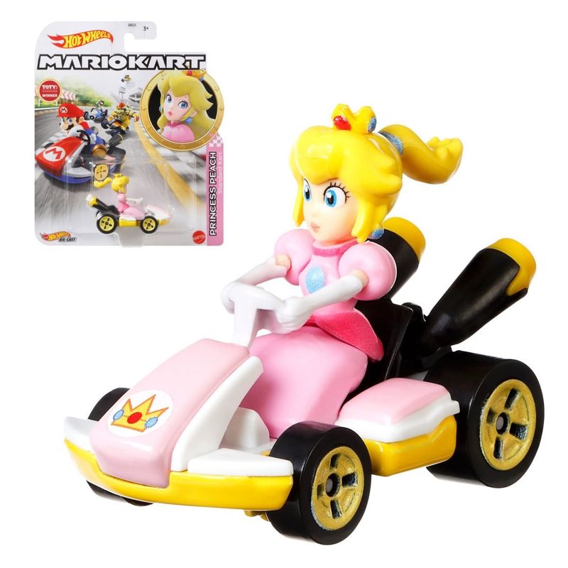 HOT WHEELS - HOT WHEELS MARIO KART ESCALA 164 - PRINCESS PEACH