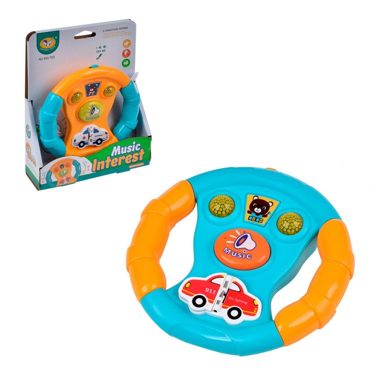 Volante didactico con sonido y luces