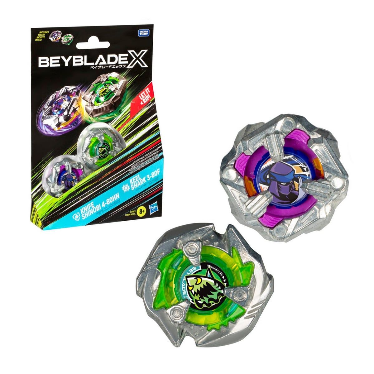 BEYBLADE - Beyblade Dual Pack X - Knife Shinobi Keel Shark