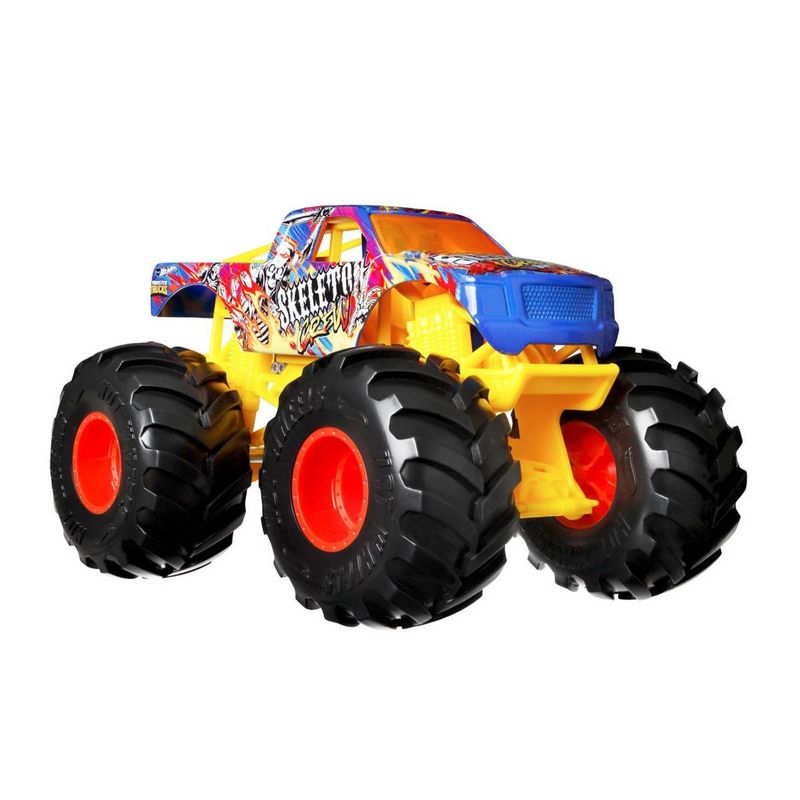 HOT WHEELS - HOT WHEELS MONSTER TRUCKS ESCALA 1:24 - SKELETON CREW