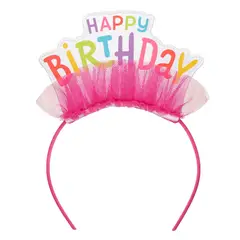 BUILD A BEAR - Cintillo cumpleaños rosado accesorios peluche