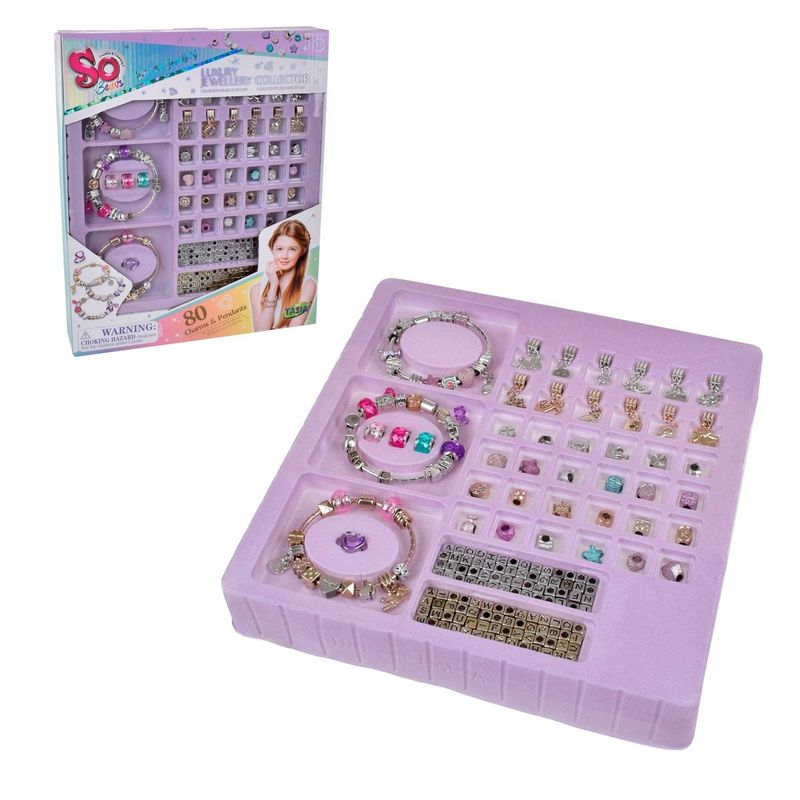 ANSALDO - SET CREACION DE PULSERAS DELUXE CON CHARMS Y LETRAS