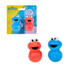 PLAZA SESAMO - PACK 2 FIGURAS 8 CM PLAZA SÉSAMO: ELMO Y COMEGALLETAS