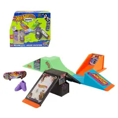 HOT WHEELS - PISTAS DE SKATE - SKATEPARK EN EL SALON DE JUEGOS