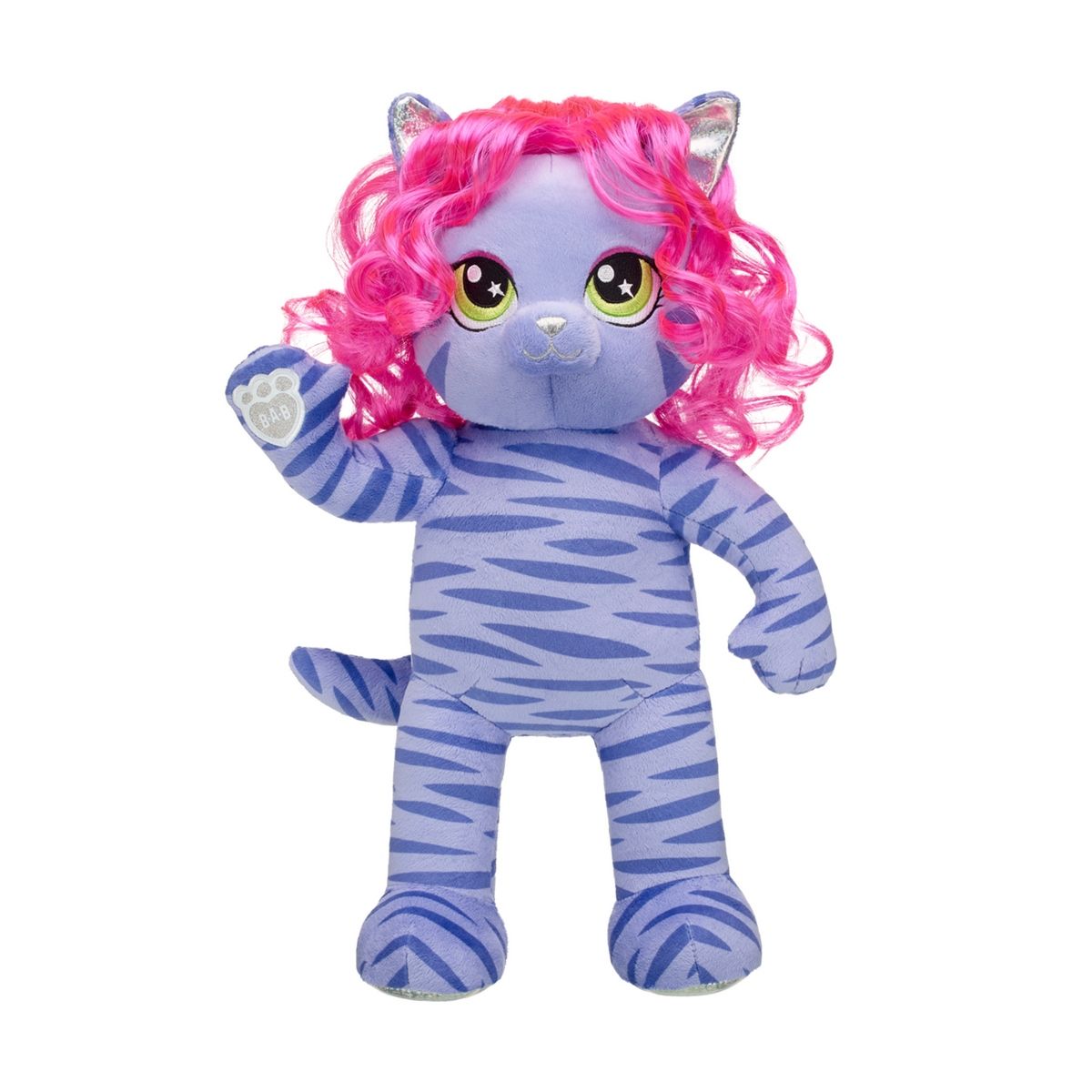 BUILD A BEAR - Peluche Build a Bear Teegan tigre morado Honey Girls