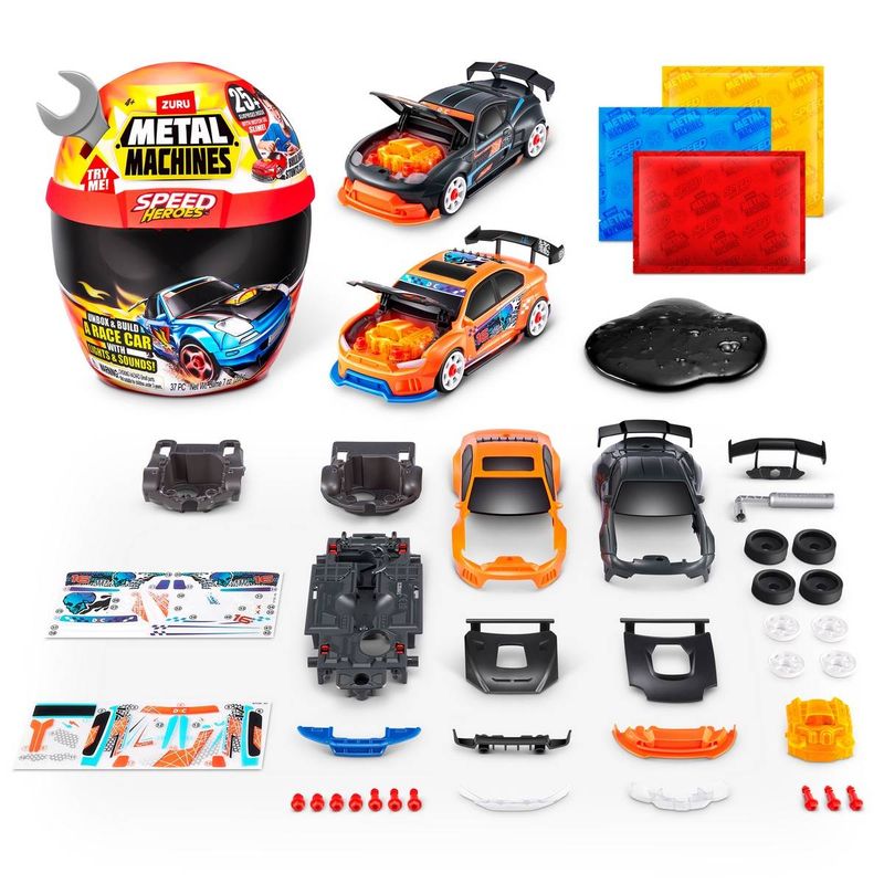 METAL MACHINES - PLAYSET CASCO SPEED HERO METAL MACHINES - GRIS