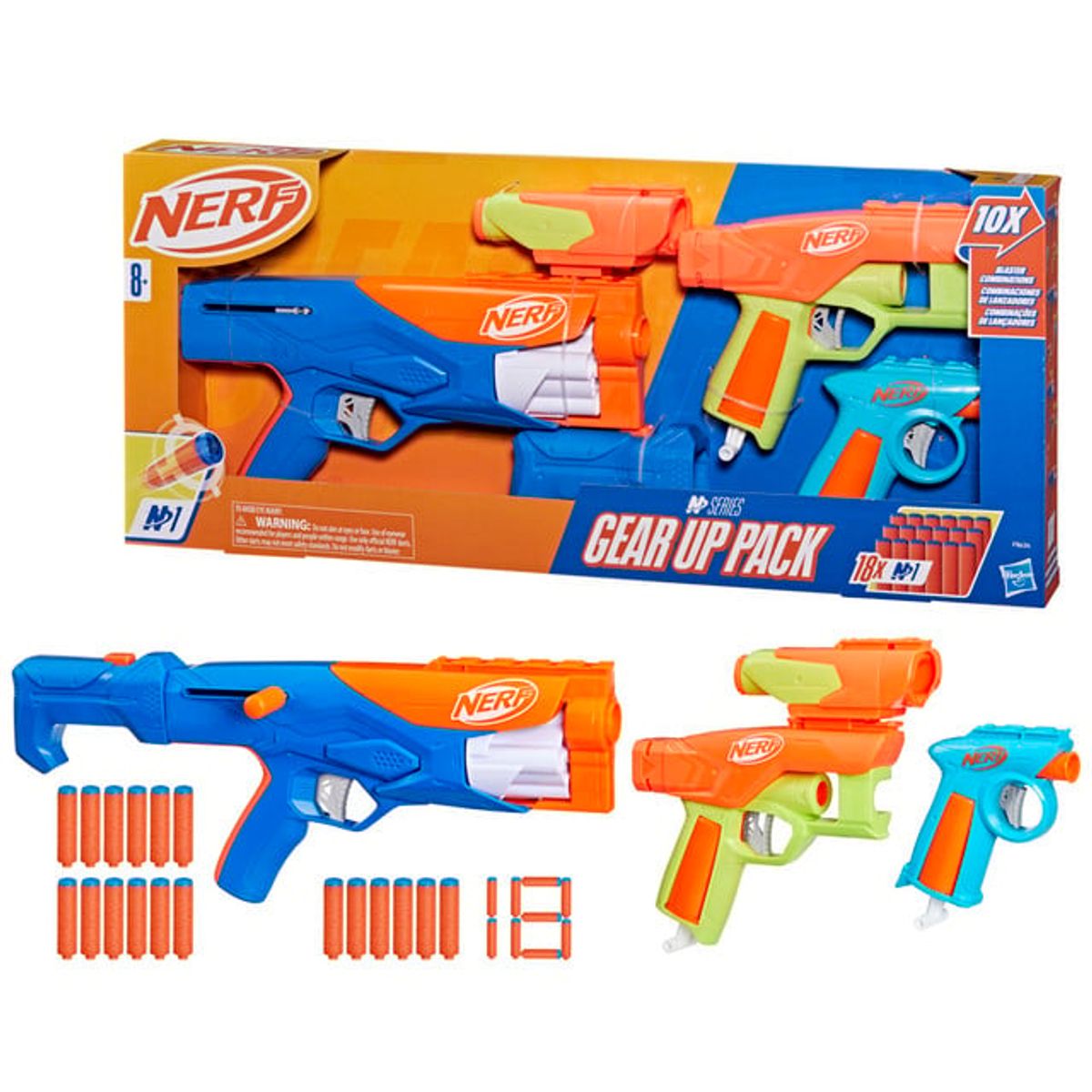 NERF - Lanzador Nerf N Series Gear Up Pack