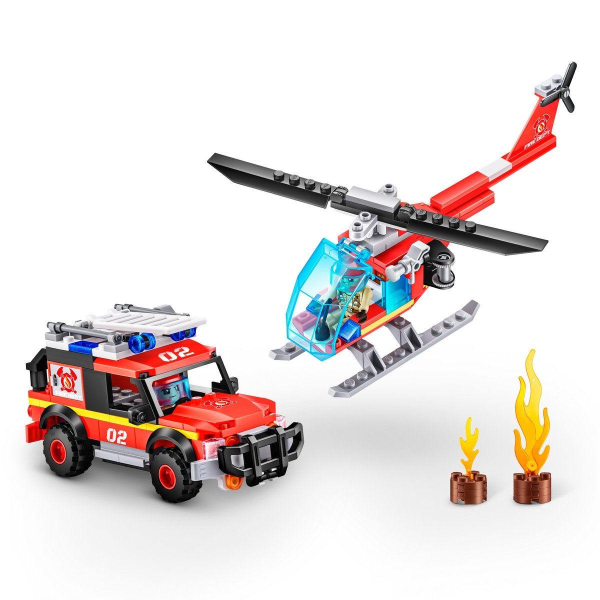 MAX - SET 265 BLOQUES MAX ESTACION DE BOMBEROS