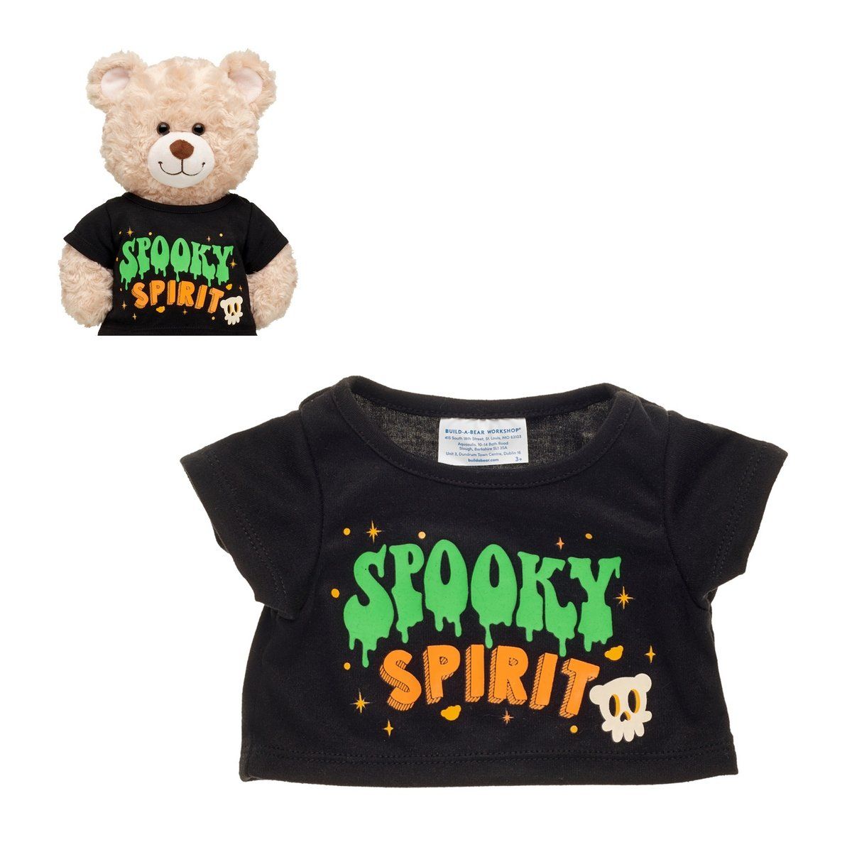BUILD A BEAR - POLERA SPOOKY HALLOWEEN BUILD-A-BEAR