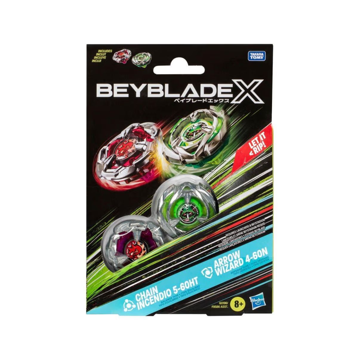 BEYBLADE - Pistas Beyblade Pack doble Incendio y Arrow Wizard