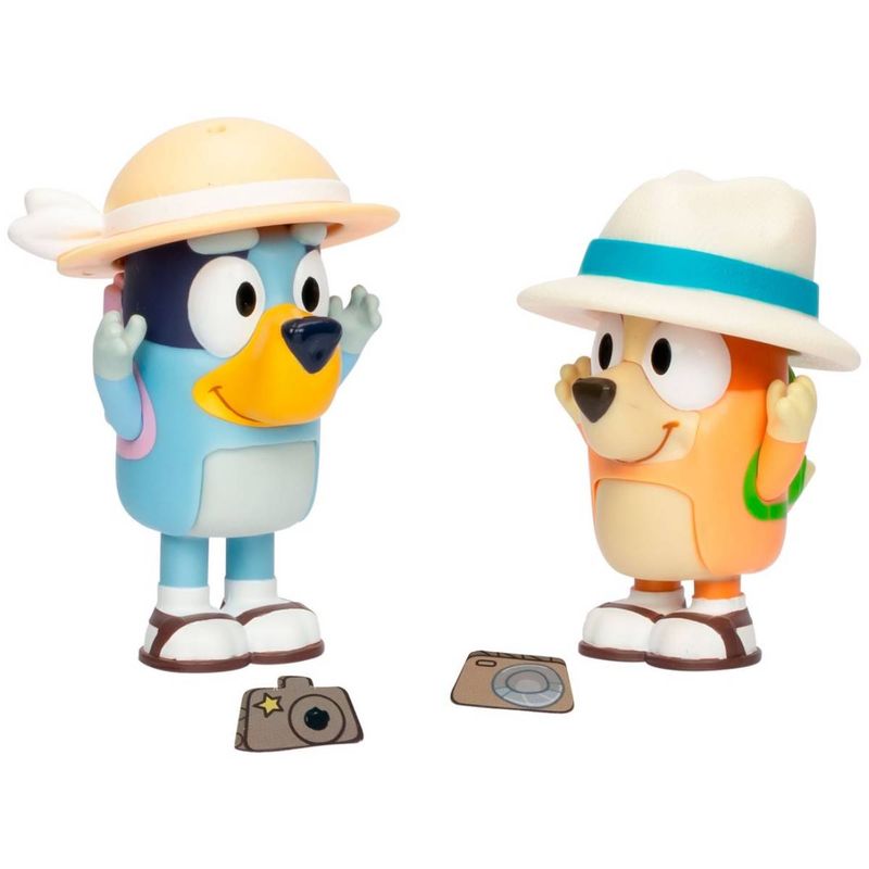 BLUEY - BLUEY PACK 2 FIGURAS PERSONAJES - VACACIONES