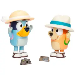 BLUEY - PACK 2 FIGURAS PERSONAJES - VACACIONES