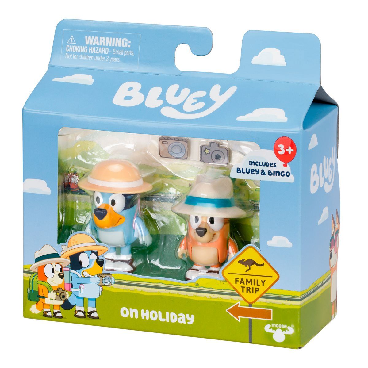 BLUEY - Figuras de acción Bluey pack 2 personajes vacaciones