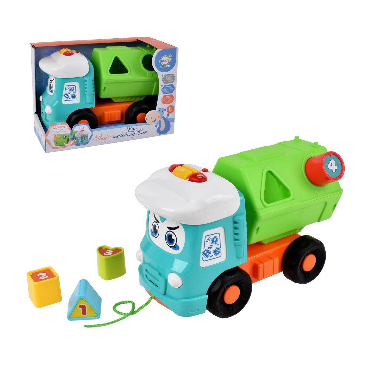 ANSALDO - Camión de juguete ANSALDO con luces y sonido educativo