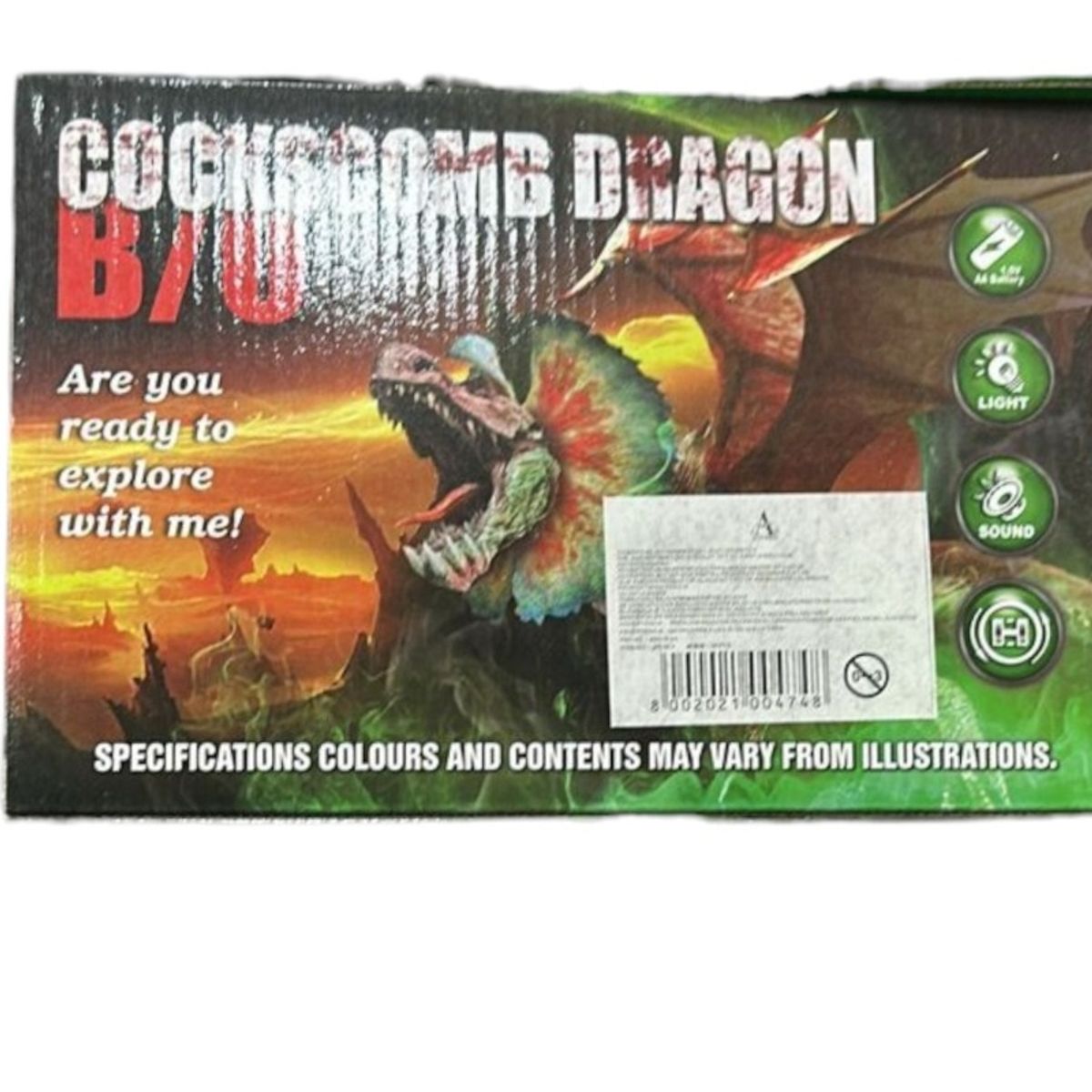 GENERICO - JUGUETE DRAGON COCKSCOMB DRAGON